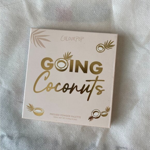 New Colourpop Going Coconuts Brown Pressed Eyeshadow Palette 9 Shades Neutral - Picture 1 of 5